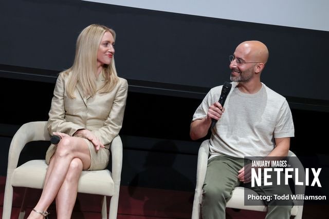 Brittany Snow and Gabe Rotter attend Netflix's The Beast In Me ATAS Event on June 06, 2026 at the Netflix Tudum Theater in Los Angeles.