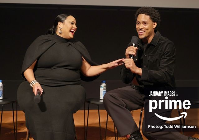 Dana Gourrier and Kai Parham attend the Prime Videos The Greatest LA FYC Event at Linwood Dunn Theater on Monday, Oct. 5, 2026 in Los Angeles.