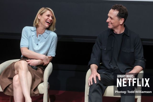 Claire Danes and Matthew Rhys attend Netflix's The Beast In Me ATAS Event on June 06, 2026 at the Netflix Tudum Theater in Los Angeles.