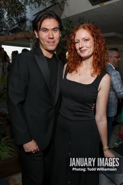 Heike Matthiesen and guest attend the Emmy Awards Toast 2026 at Soho House West Hollywood on Thursday, Sept. 3, 2026 in Los Angeles.