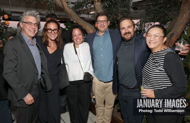 AndrÈ Nemee, Athena Wickham, Noreen O'Toole, Bill Westenhofer, and guests attend the Emmy Awards Toast 2026 at Soho House West Hollywood on Thursday, Sept. 3, 2026 in Los Angeles.