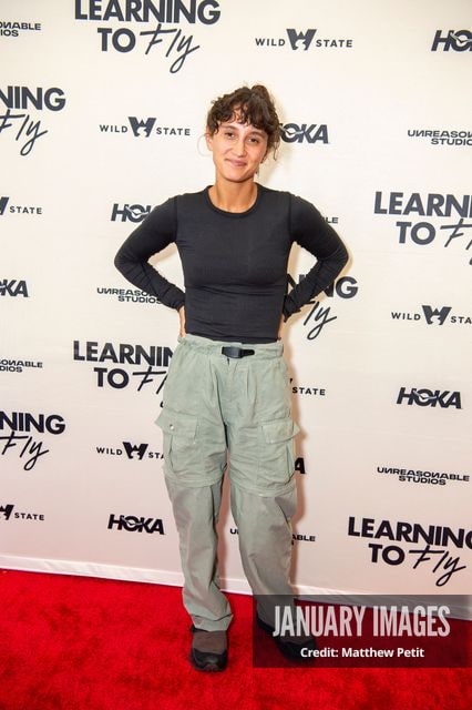 Aisha McAdams attends the Learning to Fly Los Angeles Premiere at The Aero Theater on Saturday August 15th, 2026 in Los Angeles.