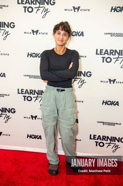 Aisha McAdams attends the Learning to Fly Los Angeles Premiere at The Aero Theater on Saturday August 15th, 2026 in Los Angeles.