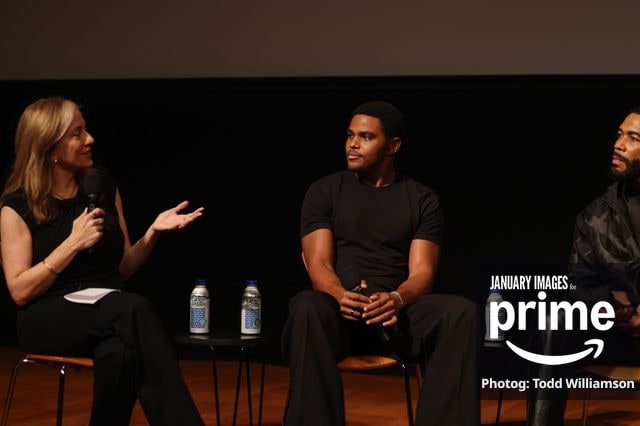 Lorraine Ali, Jaalen Best and Omari Hardwick attend the Prime Videos The Greatest LA FYC Event at Linwood Dunn Theater on Monday, Oct. 5, 2026 in Los Angeles.