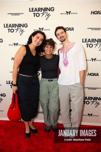 Aisha McAdams and friends attend the Learning to Fly Los Angeles Premiere at The Aero Theater on Saturday August 15th, 2026 in Los Angeles.
