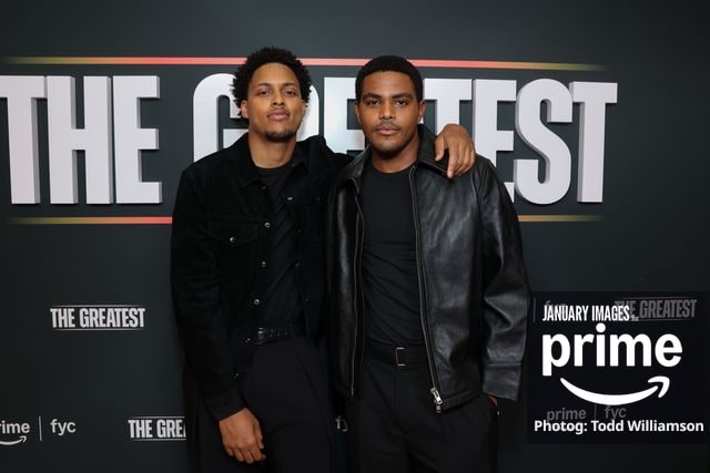 Kai Parham and Jaalen Best attend the Prime Videos The Greatest LA FYC Event at Linwood Dunn Theater on Monday, Oct. 5, 2026 in Los Angeles.