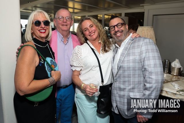 Christopher Lennertz, right, and guests attend the Emmy Awards Toast 2026 at Soho House West Hollywood on Thursday, Sept. 3, 2026 in Los Angeles.