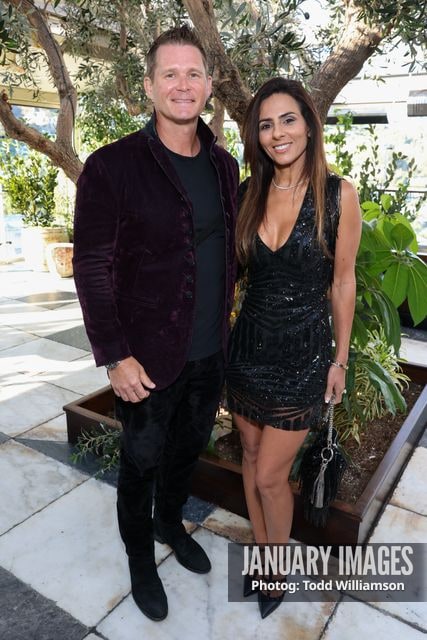 Kevin Connolly and guest attend the Emmy Awards Toast 2026 at Soho House West Hollywood on Thursday, Sept. 3, 2026 in Los Angeles.