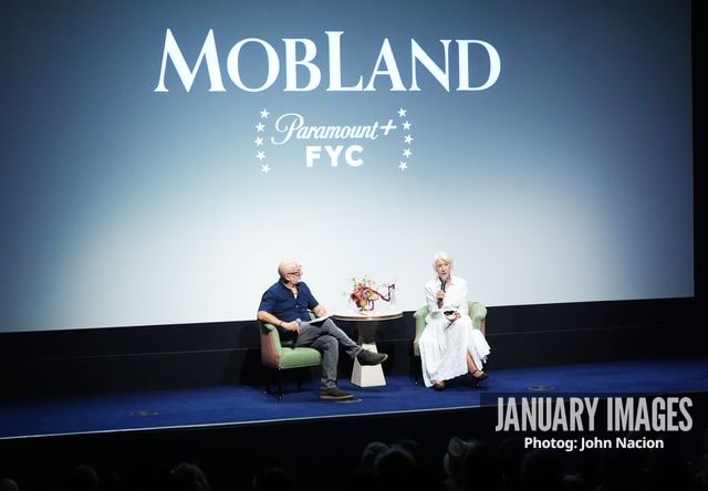 John Neumaier and Helen Mirren at the MobLand SAG Nom Com event on Wednesday, September 16, 2026 in New York. Photo Credit: John Nacion/JanuaryImages for Paramount+