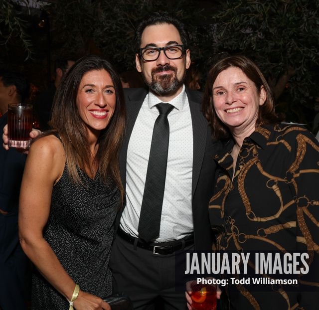 Guest, John Baldino, and Lise Kearney attend the Emmy Awards Toast 2026 at Soho House West Hollywood on Thursday, Sept. 3, 2026 in Los Angeles.