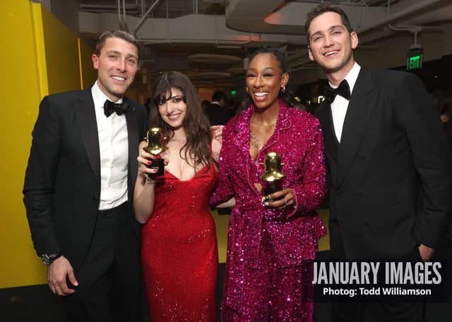 Matt Friend, Rachel Levin, Jim Shepard, Lala Milan — The Snappys Awards 2026 - Show and Party