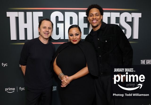 Giovanni Ribisi, Dana Gourrier and Kai Parham attend the Prime Videos The Greatest LA FYC Event at Linwood Dunn Theater on Monday, Oct. 5, 2026 in Los Angeles.
