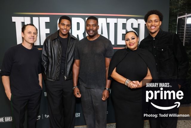 Giovanni Ribisi, Jaalen Best, Amin Joseph, Dana Gourrier and Kai Parham attend the Prime Videos The Greatest LA FYC Event at Linwood Dunn Theater on Monday, Oct. 5, 2026 in Los Angeles.