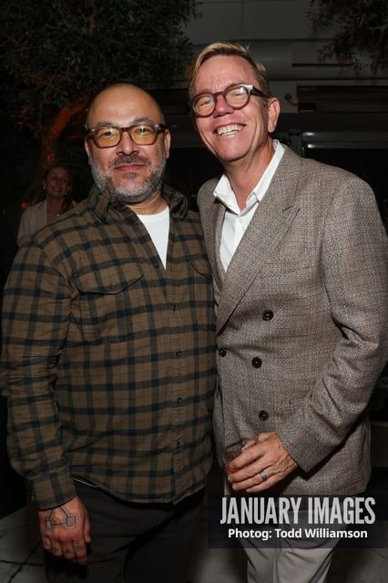 Conan Castro Jr. and Christopher Lawrence attend the Emmy Awards Toast 2026 at Soho House West Hollywood on Thursday, Sept. 3, 2026 in Los Angeles.