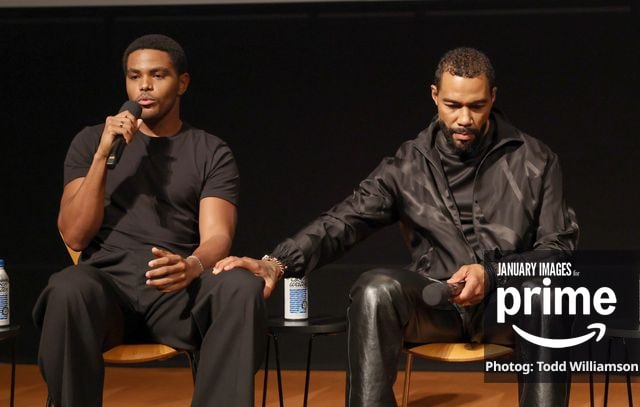 Jaalen Best and Omari Hardwick attend the Prime Videos The Greatest LA FYC Event at Linwood Dunn Theater on Monday, Oct. 5, 2026 in Los Angeles.