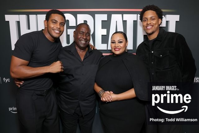 Jaalen Best, Ernest Harden Jr., Dana Gourrier and Kai Parham attend the Prime Videos The Greatest LA FYC Event at Linwood Dunn Theater on Monday, Oct. 5, 2026 in Los Angeles.