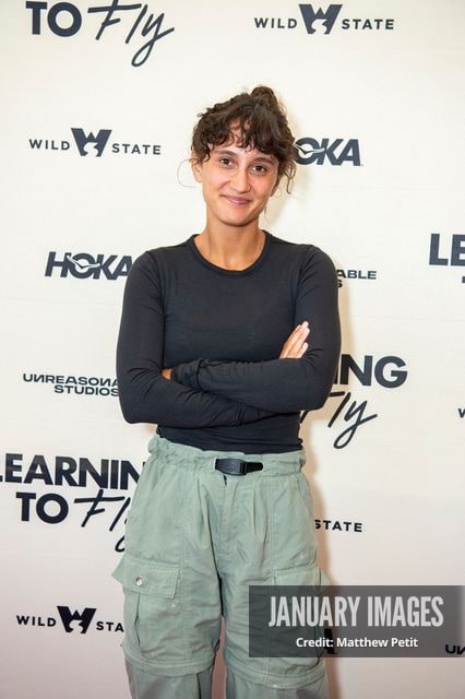 Aisha McAdams attends the Learning to Fly Los Angeles Premiere at The Aero Theater on Saturday August 15th, 2026 in Los Angeles.