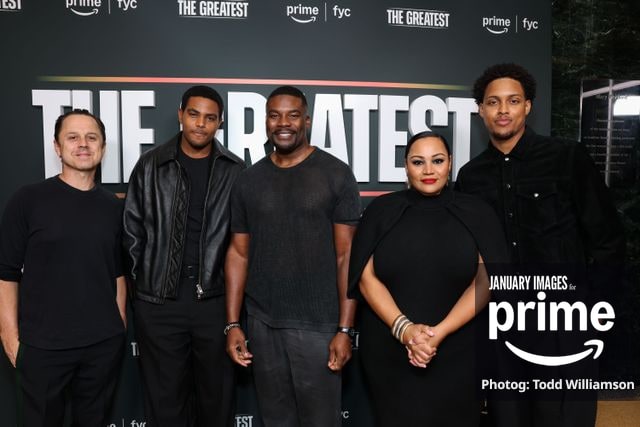 Giovanni Ribisi, Jaalen Best, Amin Joseph, Dana Gourrier and Kai Parham attend the Prime Videos The Greatest LA FYC Event at Linwood Dunn Theater on Monday, Oct. 5, 2026 in Los Angeles.