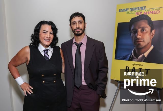 Jenelle Riley and Riz Ahmed attend the Bait Special Screening on Saturday, September 12, 2026 at nya studios WEST in Los Angeles, Ca.