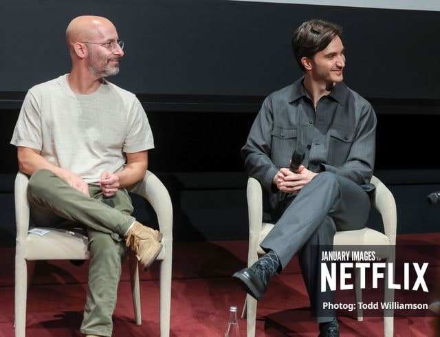 Gabe Rotter and Daniel Pearl attend Netflix's The Beast In Me ATAS Event on June 06, 2026 at the Netflix Tudum Theater in Los Angeles.