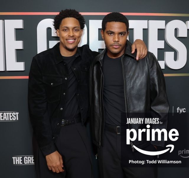 Kai Parham and Jaalen Best attend the Prime Videos The Greatest LA FYC Event at Linwood Dunn Theater on Monday, Oct. 5, 2026 in Los Angeles.