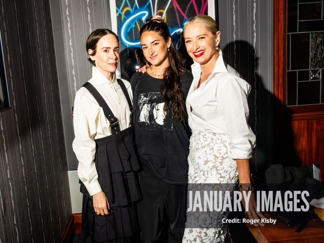 Sarah Paulson, Shailene Woodley and Katherine LaNasa attend Katerine LaNasa’s Emmy Nomination Toast at Craig’s on Friday August 14th, 2026 in Los Angeles. Credit Roger Kisby/JanuaryImages