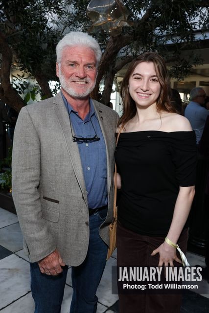 Hugh Aodh O'Brien and guest attend the Emmy Awards Toast 2026 at Soho House West Hollywood on Thursday, Sept. 3, 2026 in Los Angeles.