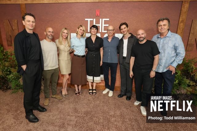 Matthew Rhys, Gabe Rotter, Brittany Snow, Claire Danes, Stacey Wilson, Howard Gordon, Daniel Pearl, Antonio Campos and Sean Callery attend Netflix's The Beast In Me ATAS Event on June 06, 2026 at the Netflix Tudum Theater in Los Angeles.