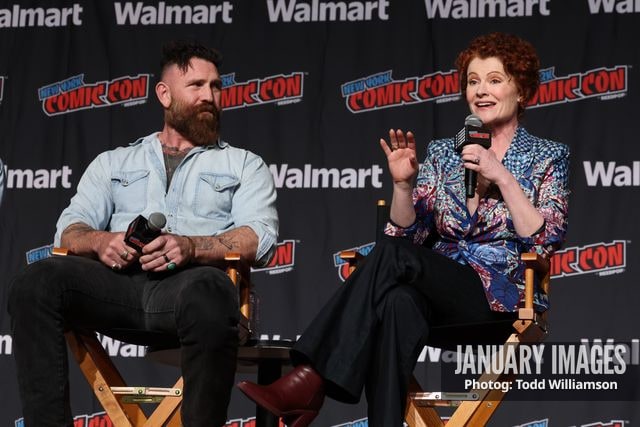 Devan Chandler Long and Rebecca Wisocky attend the Ghosts & Eternally Yours Panel at New York Comic Con at Javits Center during New York Comic Con on Friday, Oct. 9, 2026 in New York. Photo Credit: Todd Williamson/JanuaryImages for CBS