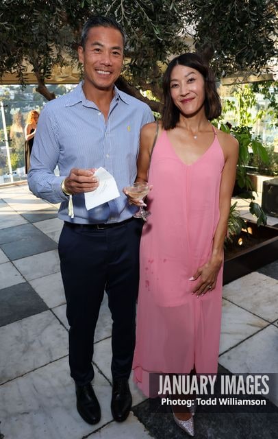 Donny Tam and guest attend the Emmy Awards Toast 2026 at Soho House West Hollywood on Thursday, Sept. 3, 2026 in Los Angeles.