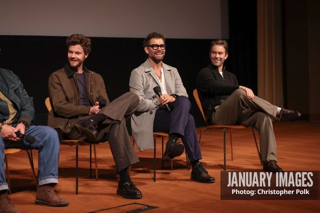 Jack Quaid, from left, Anthony Starr and Chace Crawford attend The Boys S5 LA Special Screening, Q&A and Reception at the Linwood Dunn Theater on October 14, 2026 in Los Angeles. Photo Credit: Christopher Polk/JanuaryImages for PrimeVideo