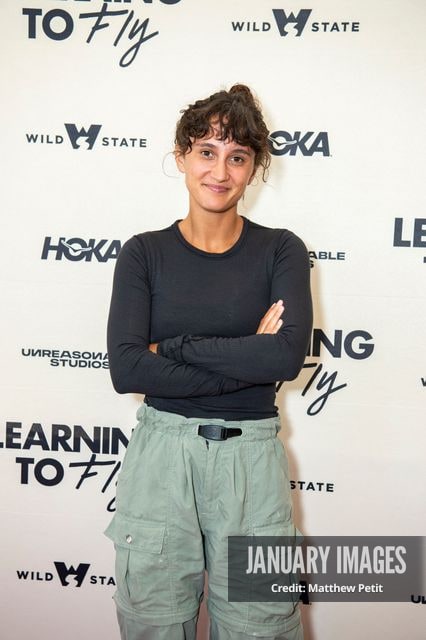 Aisha McAdams attends the Learning to Fly Los Angeles Premiere at The Aero Theater on Saturday August 15th, 2026 in Los Angeles.