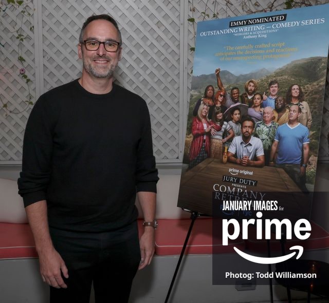 Anthony King attends the Jury Duty Presents: Company Retreat | WGA Emmys Event in Los Angeles at the San Vicente Bungalows on Monday, Aug 11, 2026 in Los Angeles, CA.