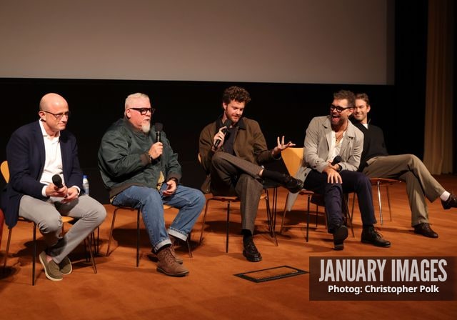 Eric Kripke, from left, Phil Sgriccia, Jack Quaid, Anthony Starr and Chace Crawford attend The Boys S5 LA Special Screening, Q&A and Reception at the Linwood Dunn Theater on October 14, 2026 in Los Angeles. Photo Credit: Christopher Polk/JanuaryImages for PrimeVideo