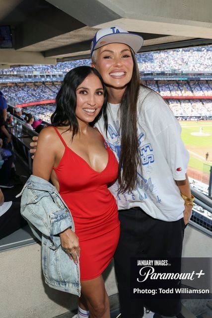 (L-R): Rylee Baldri and Kandee Johnson attend the Paramount+ unscripted series Team Moms: Baseball on Saturday, October 3, 2026 in Los Angeles. Photo Credit: Todd Williamson/JanuaryImages for Paramount+