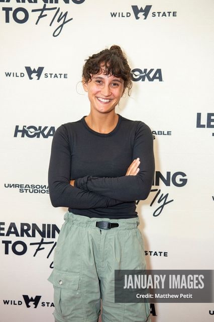 Aisha McAdams attends the Learning to Fly Los Angeles Premiere at The Aero Theater on Saturday August 15th, 2026 in Los Angeles.