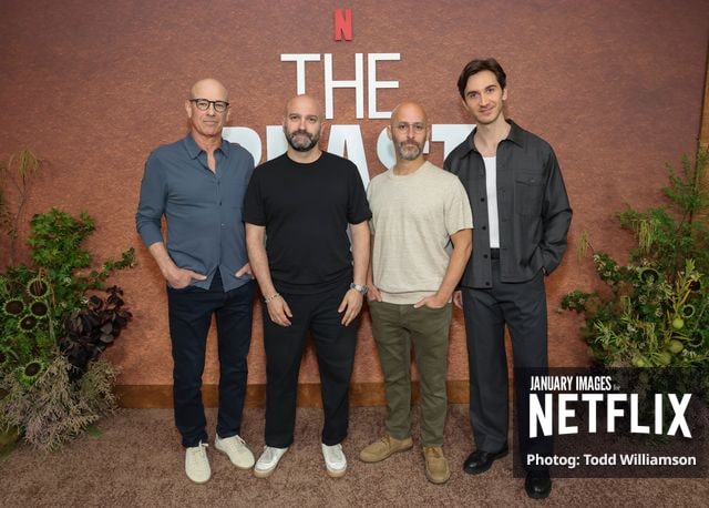 Howard Gordon, Antonio Campos, Gabe Rotter and Daniel Pearl attend Netflix's The Beast In Me ATAS Event on June 06, 2026 at the Netflix Tudum Theater in Los Angeles.