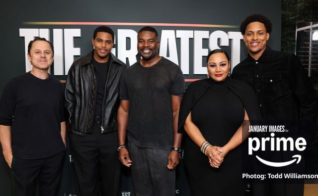 Giovanni Ribisi, Jaalen Best, Amin Joseph, Dana Gourrier and Kai Parham attend the Prime Videos The Greatest LA FYC Event at Linwood Dunn Theater on Monday, Oct. 5, 2026 in Los Angeles.