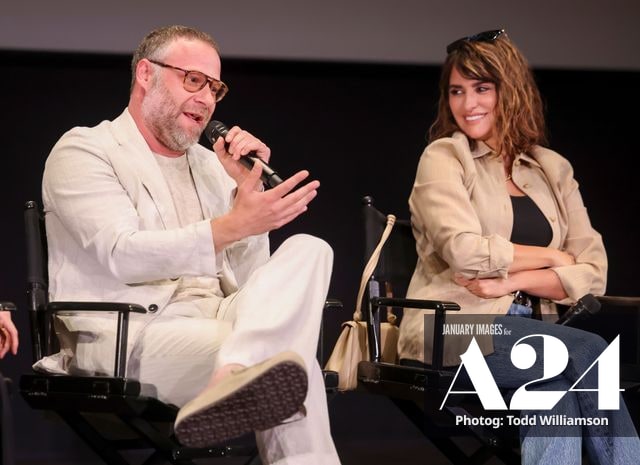 Seth Rogen and Penélope Cruz attend The Invite Special Screening at the Hammer Museum on Monday, Aug 31, 2026 in Los Angeles, Calif.