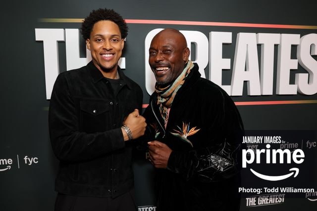 Kai Parham and Jimmy Jean-Louis attend the Prime Videos The Greatest LA FYC Event at Linwood Dunn Theater on Monday, Oct. 5, 2026 in Los Angeles.